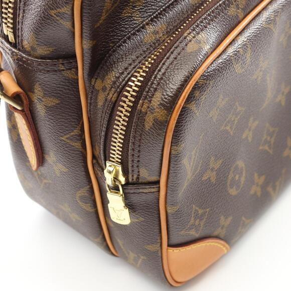 LOUIS VUITTON Brown Monogram Leather Shoulder Bag